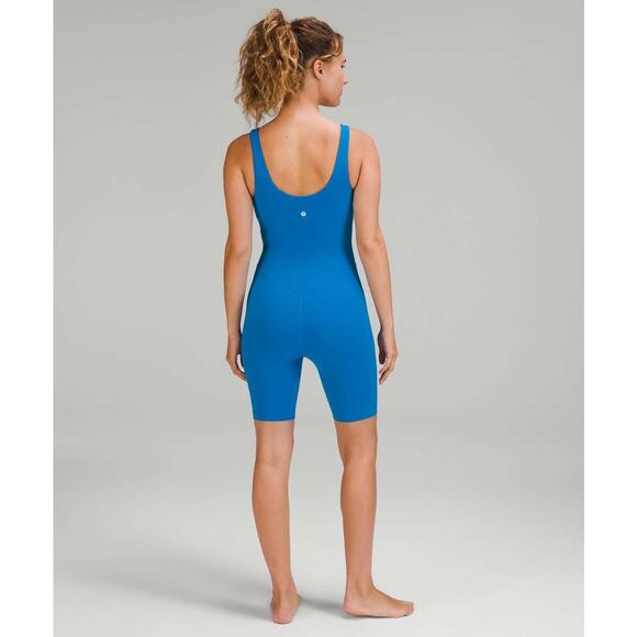Lululemon‎ Align Onesie 8" in Poolside Size 6 One Piece  Bodysuit Bike Shorts - Picture 3 of 16